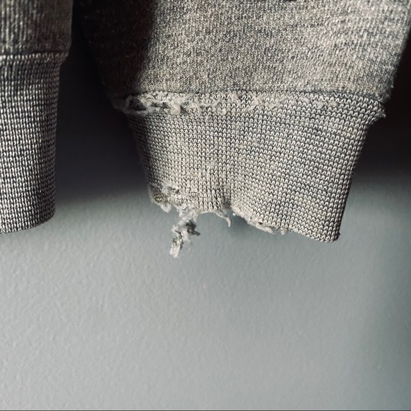 Gray patch zip up sweatshirt - Picture 13 of 13